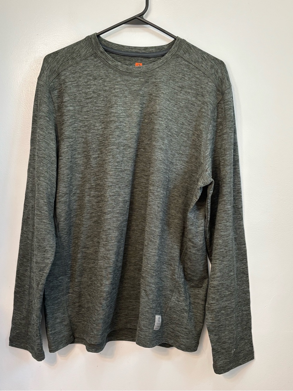 Rugged Elements Mens Heathered Gray Long Sleeve Performance Utility Shirt M NWOT